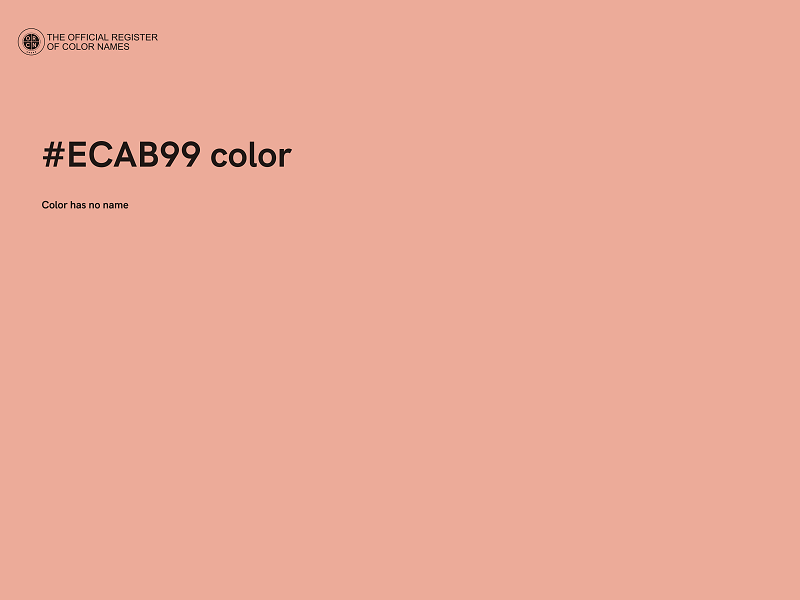 #ECAB99 color image