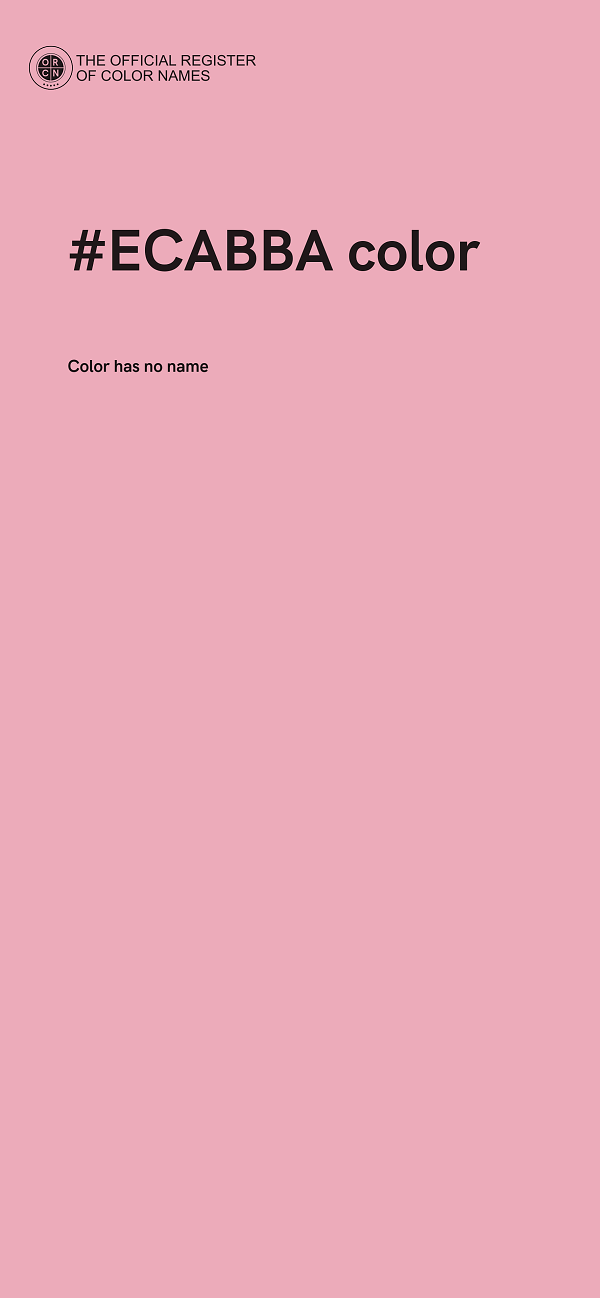 #ECABBA color image
