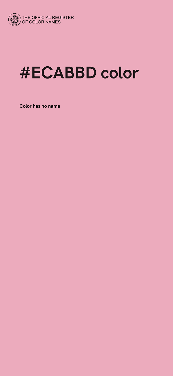 #ECABBD color image