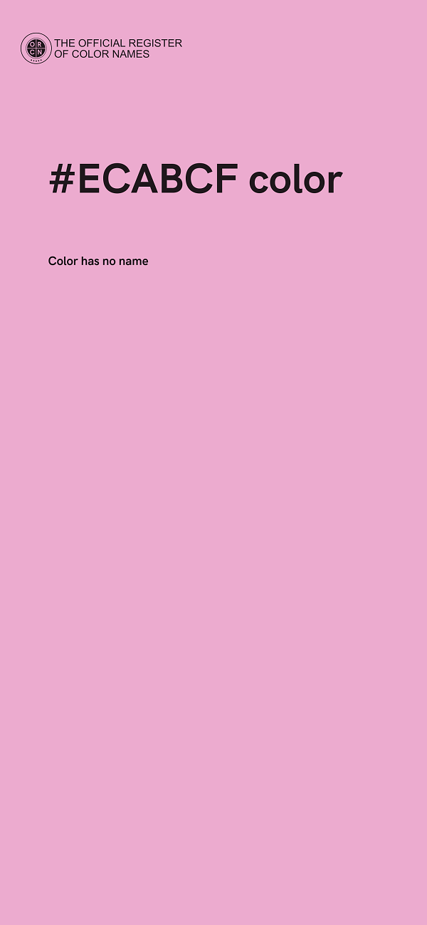 #ECABCF color image