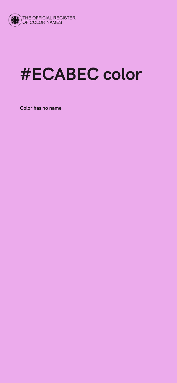 #ECABEC color image