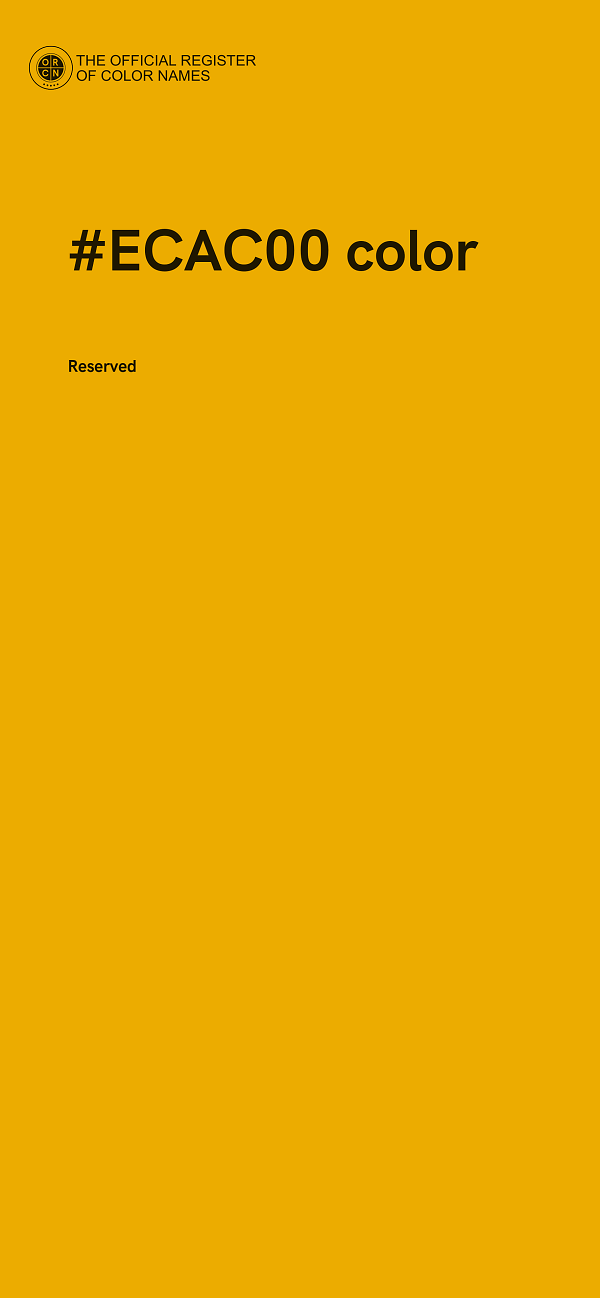 #ECAC00 color image