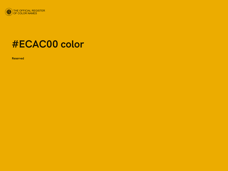 #ECAC00 color image