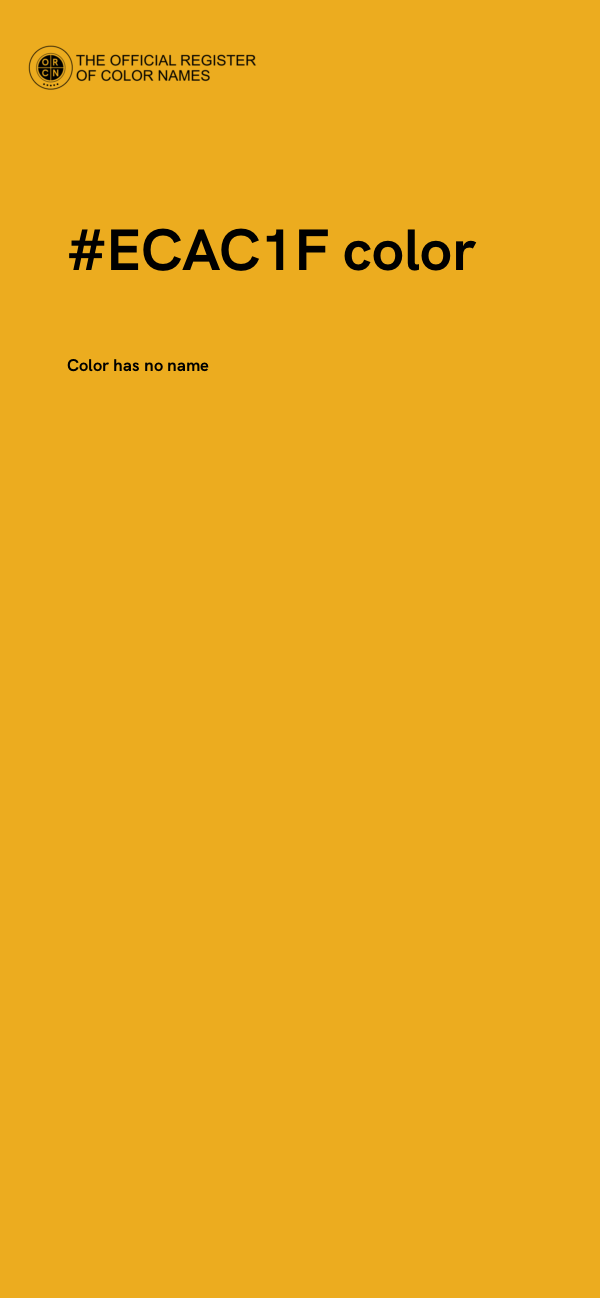 #ECAC1F color image