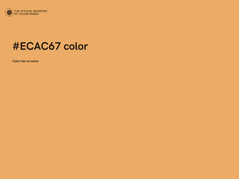 #ECAC67 color image