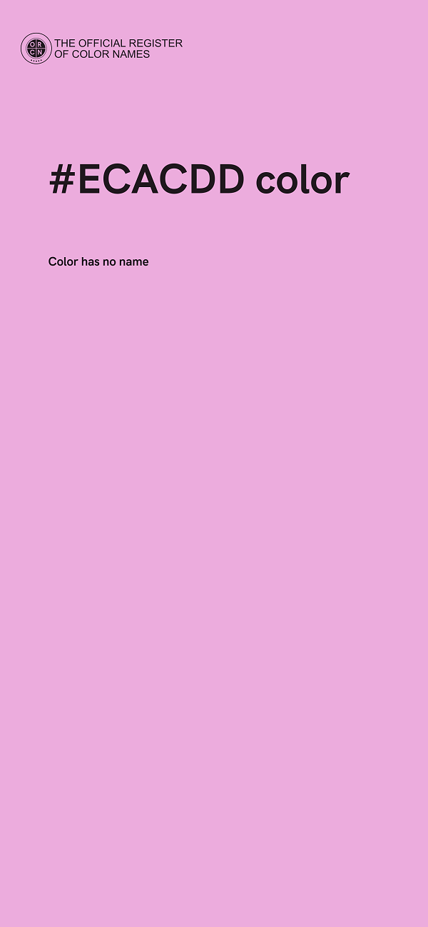 #ECACDD color image