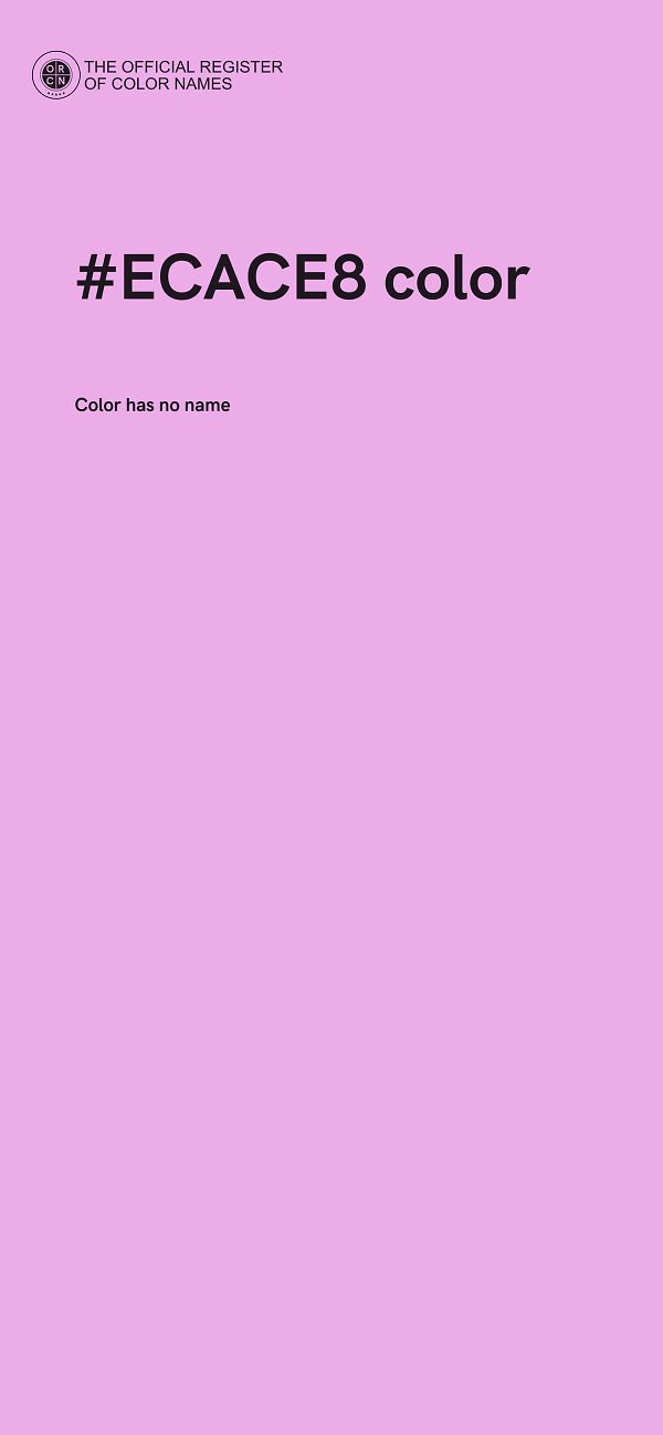 #ECACE8 color image