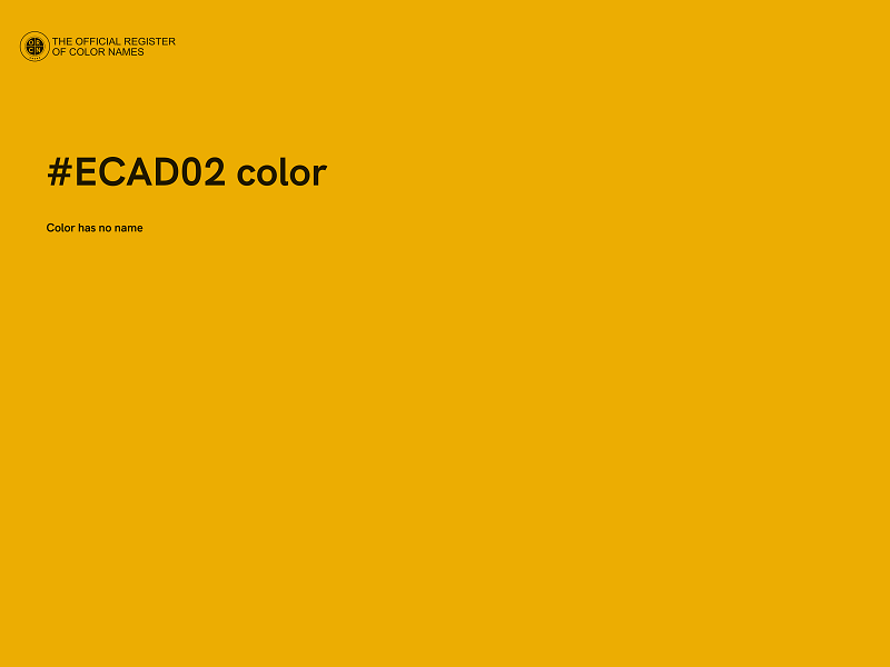 #ECAD02 color image