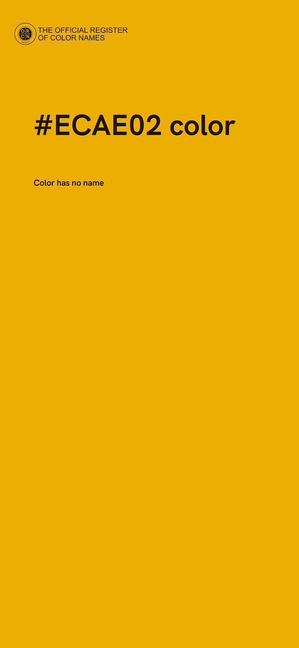 #ECAE02 color image