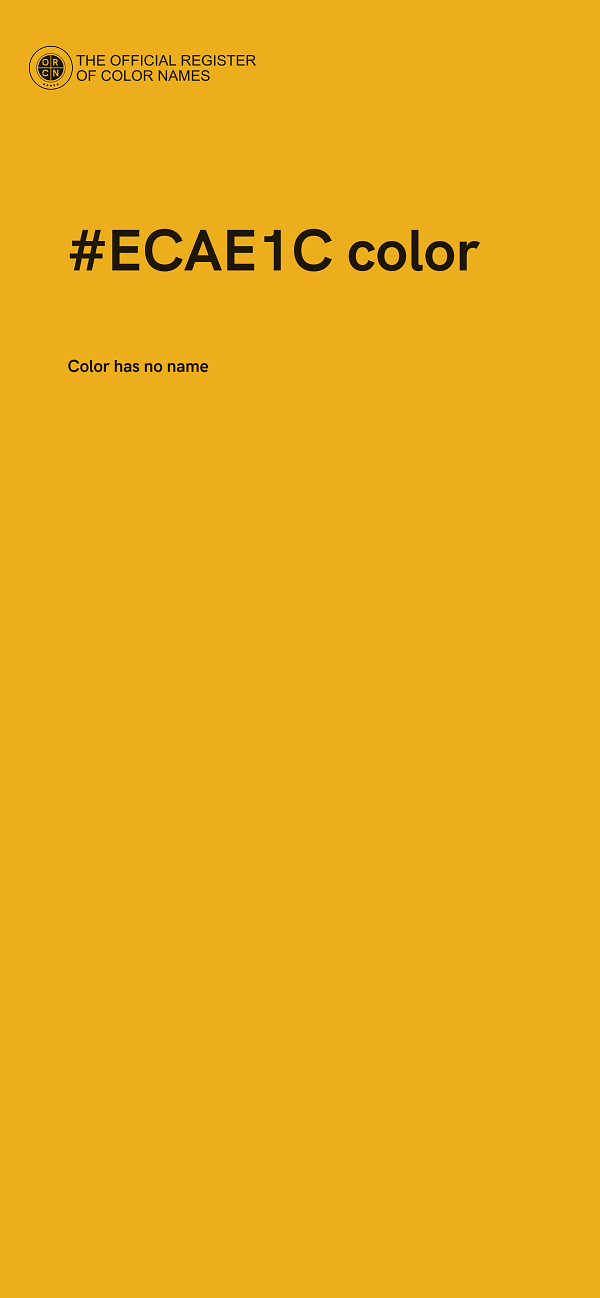 #ECAE1C color image