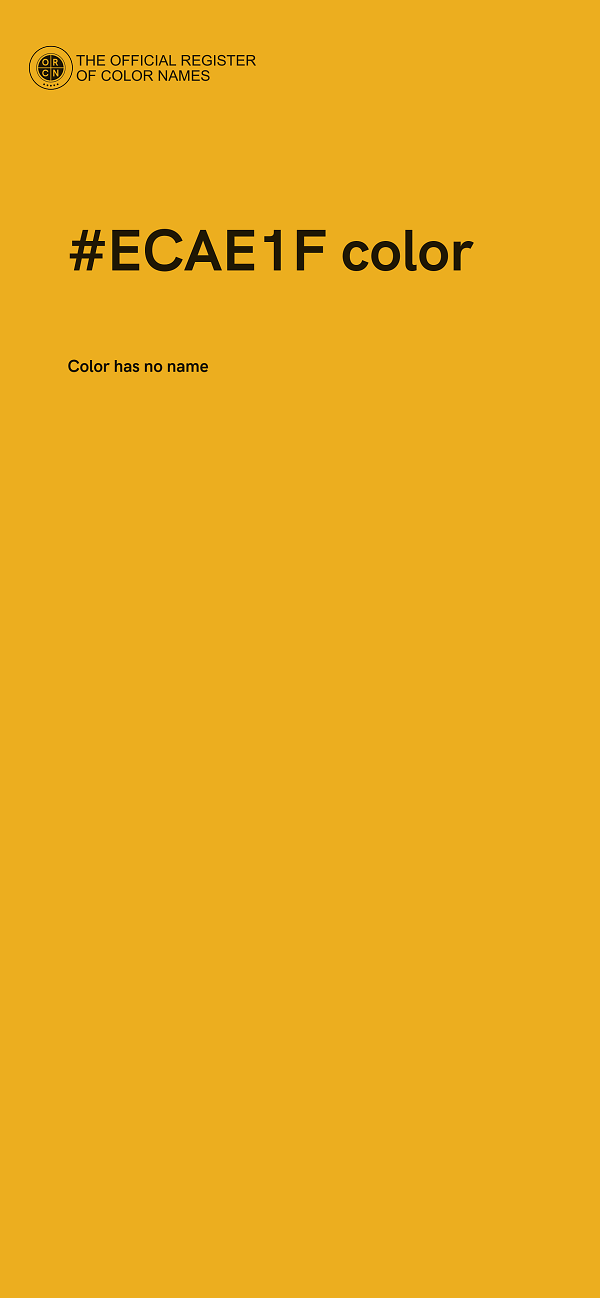 #ECAE1F color image