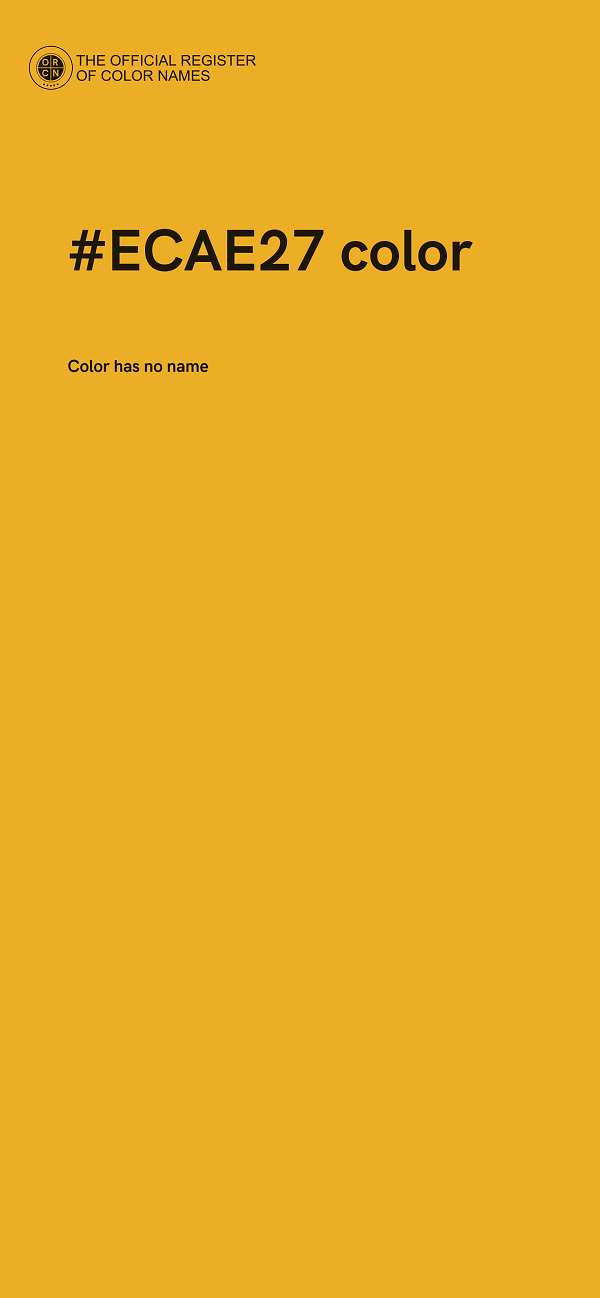 #ECAE27 color image