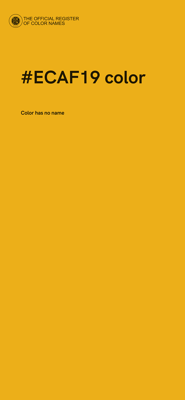 #ECAF19 color image