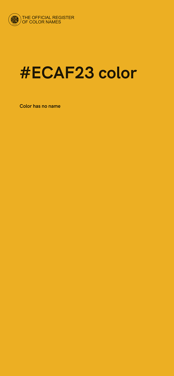 #ECAF23 color image
