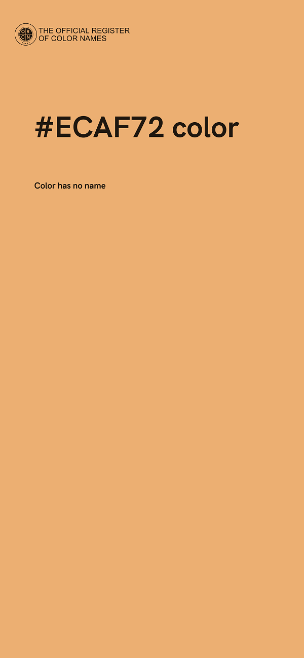 #ECAF72 color image