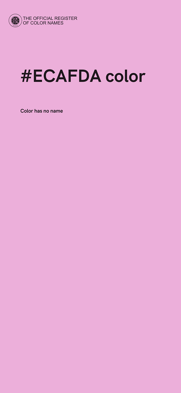#ECAFDA color image