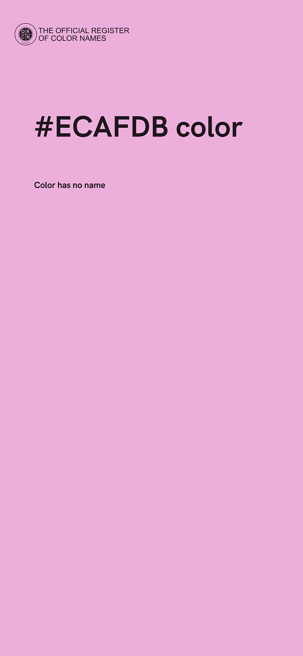 #ECAFDB color image