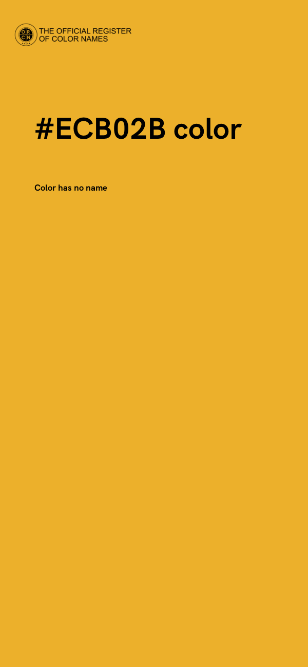 #ECB02B color image