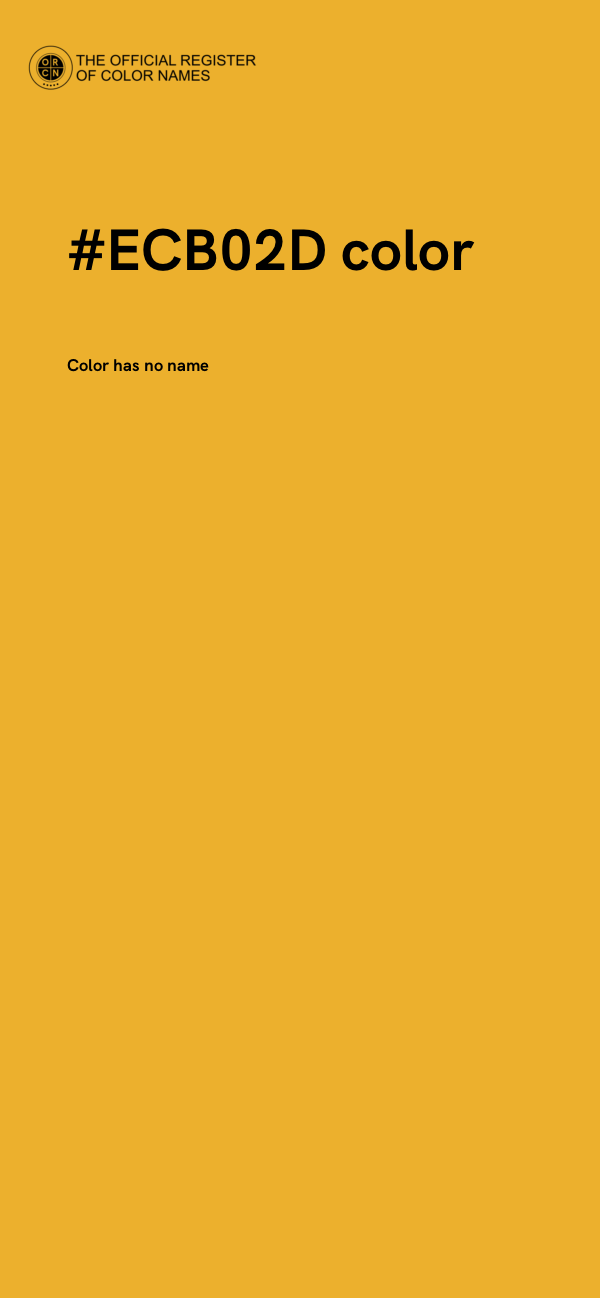 #ECB02D color image