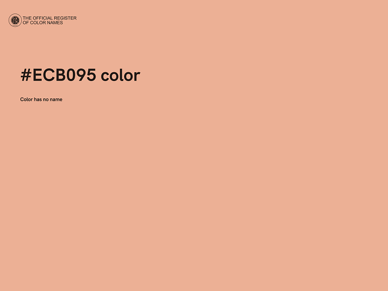 #ECB095 color image