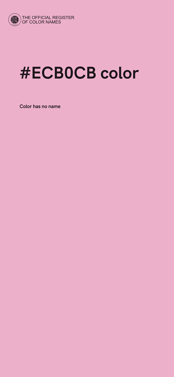 #ECB0CB color image