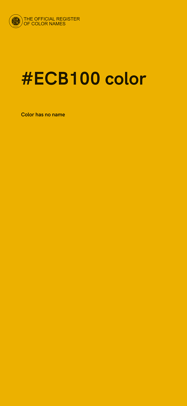 #ECB100 color image