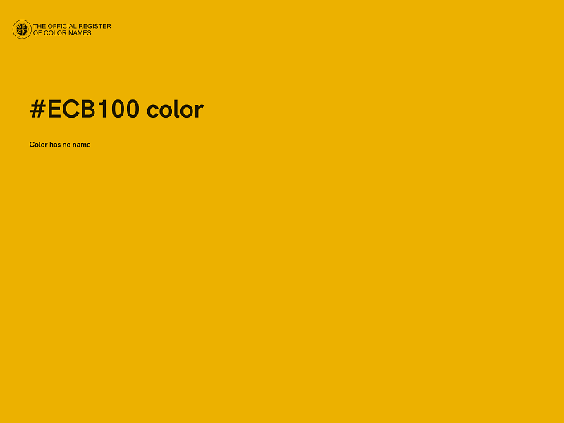 #ECB100 color image