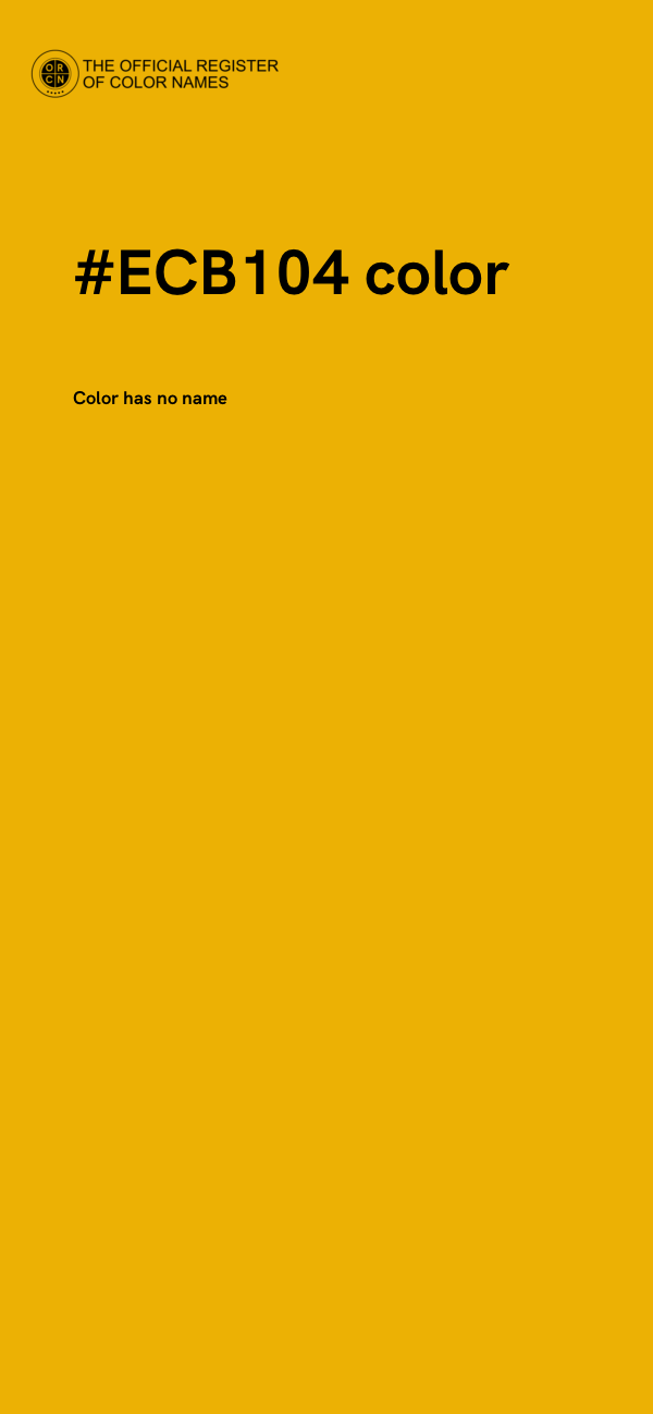#ECB104 color image
