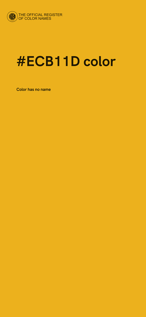 #ECB11D color image