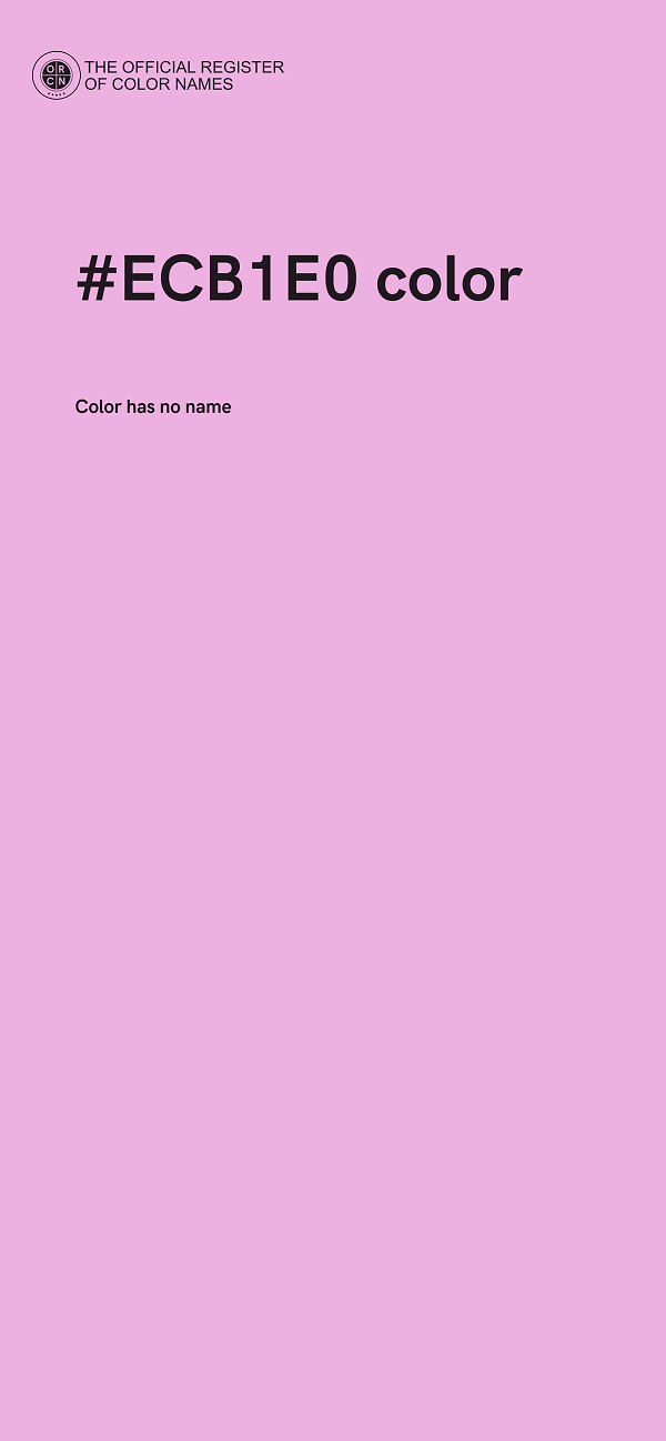 #ECB1E0 color image