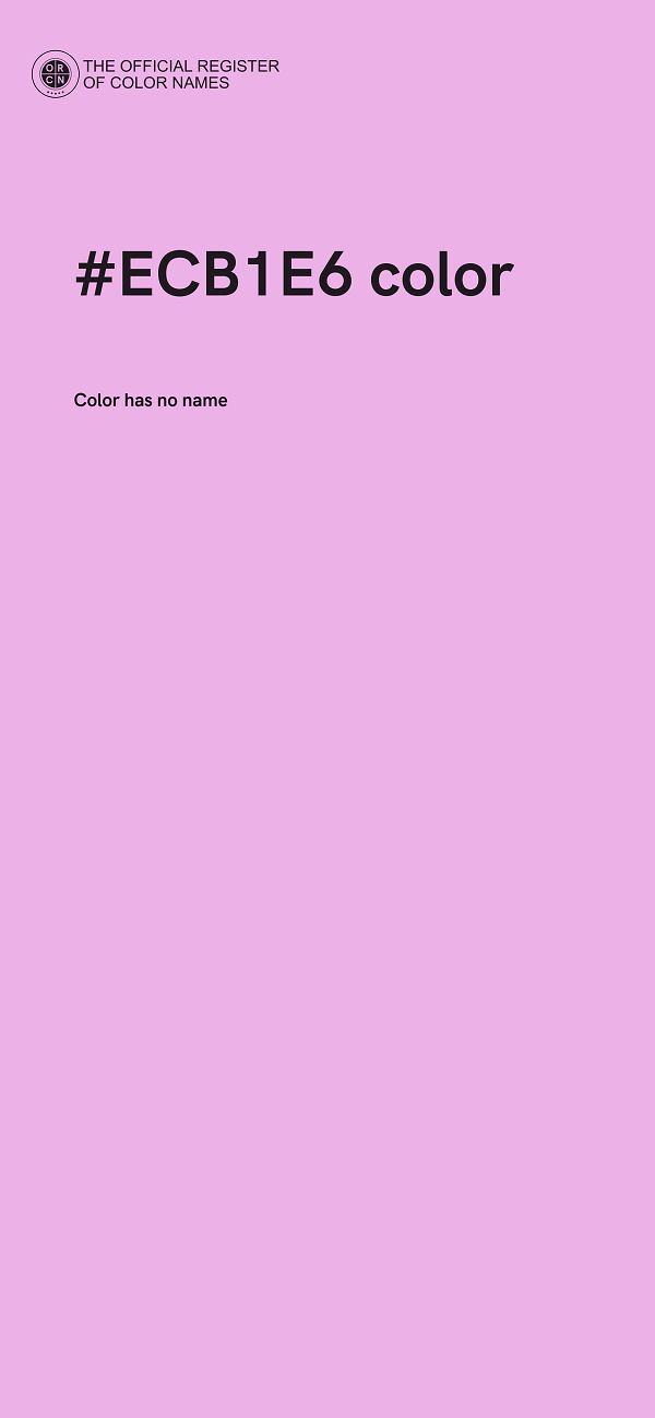 #ECB1E6 color image