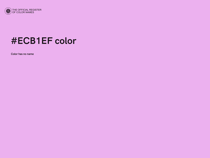 #ECB1EF color image