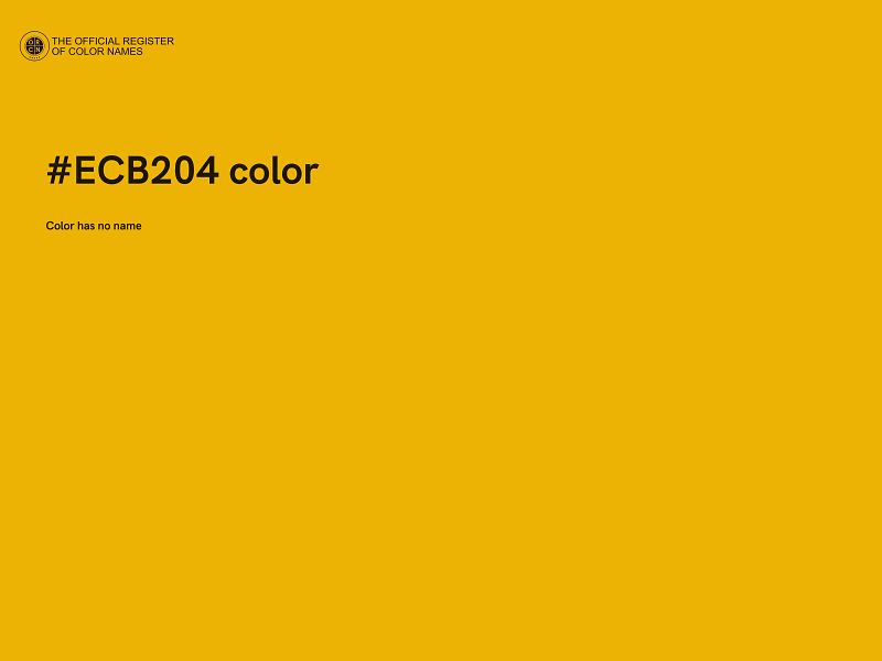 #ECB204 color image