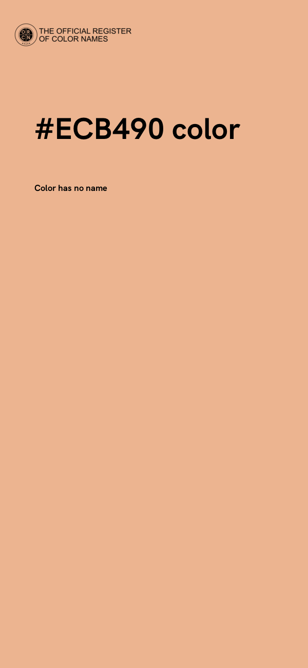 #ECB490 color image