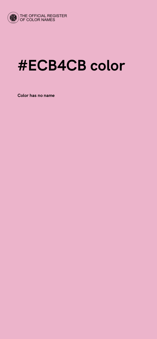#ECB4CB color image