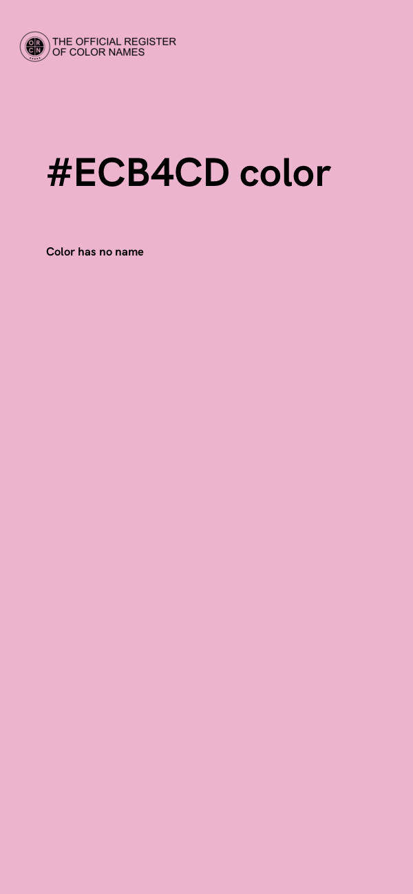 #ECB4CD color image