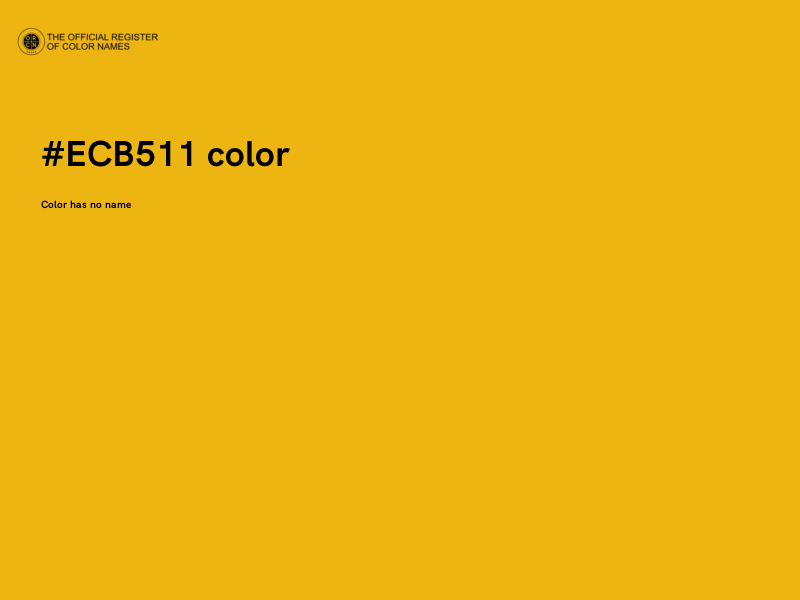 #ECB511 color image