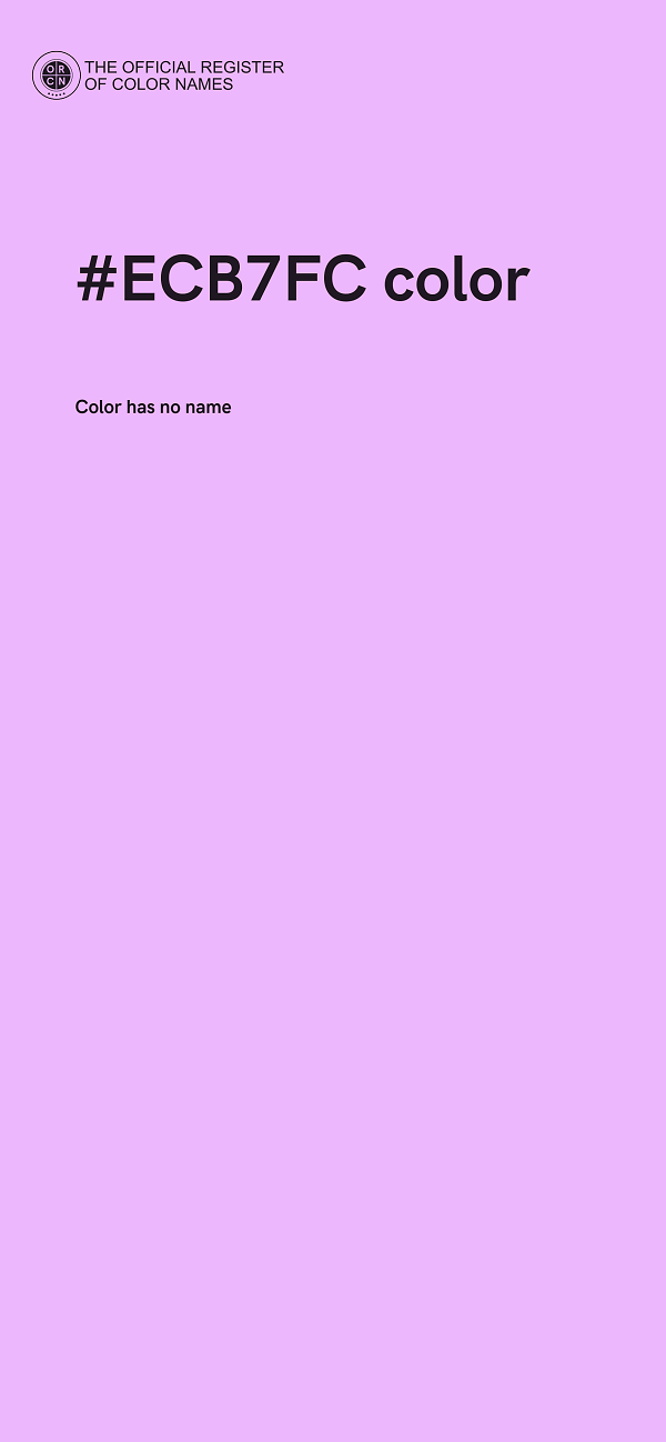 #ECB7FC color image