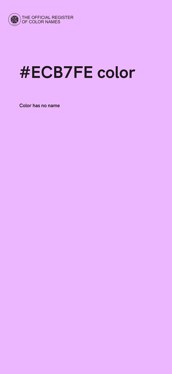 #ECB7FE color image