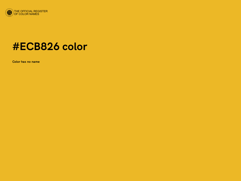 #ECB826 color image