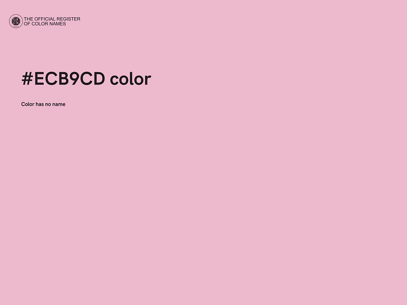 #ECB9CD color image