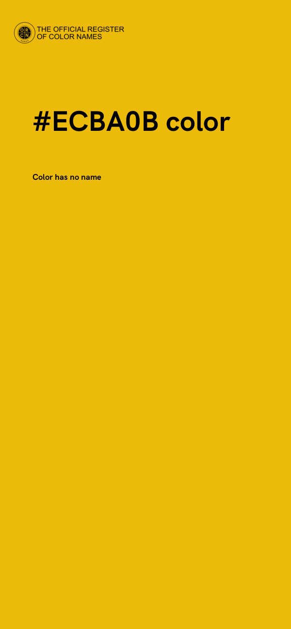 #ECBA0B color image