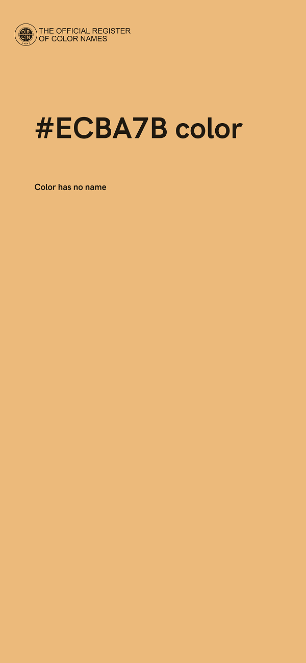#ECBA7B color image