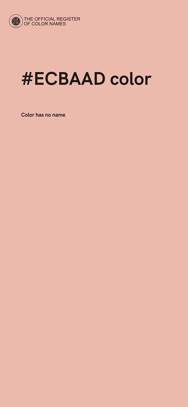 #ECBAAD color image
