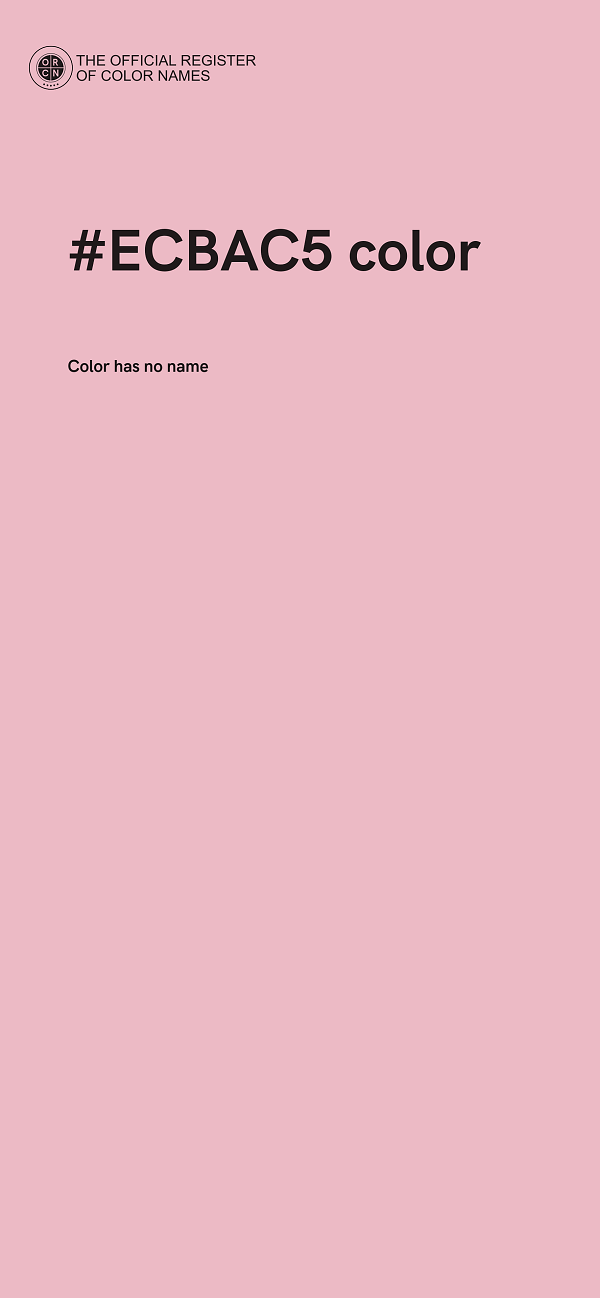 #ECBAC5 color image