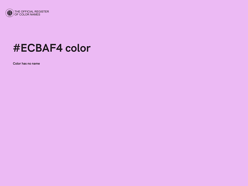 #ECBAF4 color image
