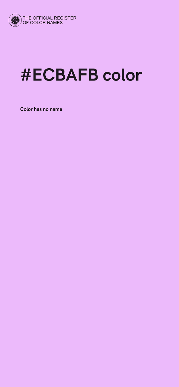 #ECBAFB color image