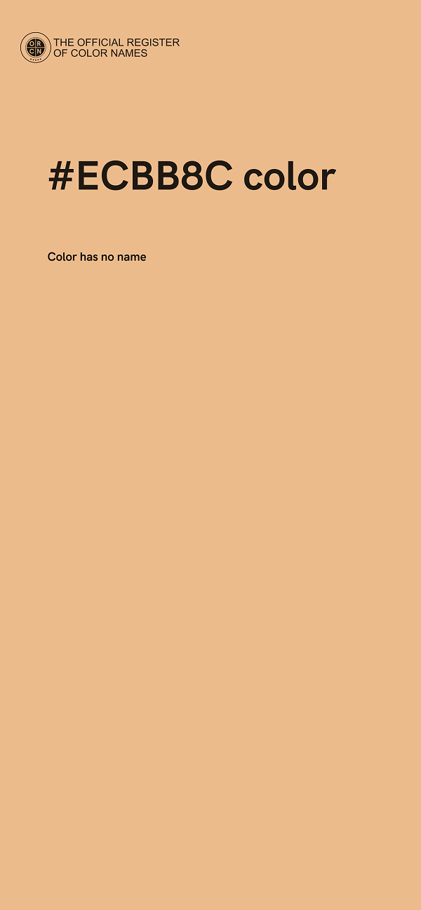 #ECBB8C color image