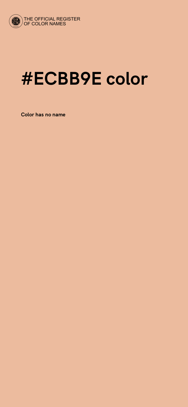 #ECBB9E color image