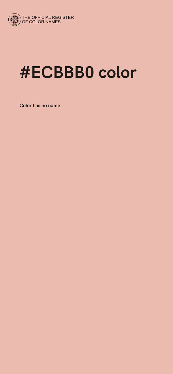 #ECBBB0 color image